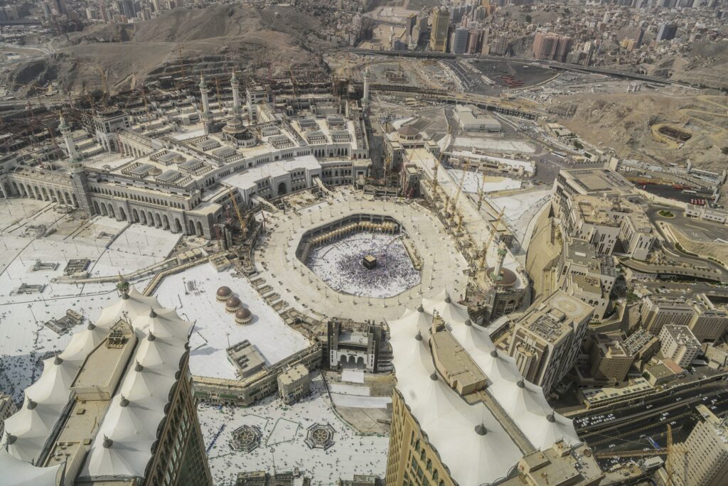 Mecca city aerial view