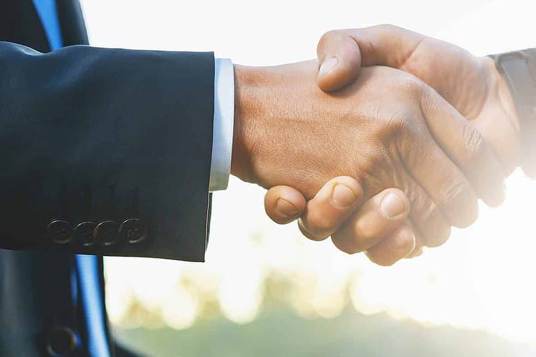 Business handshake