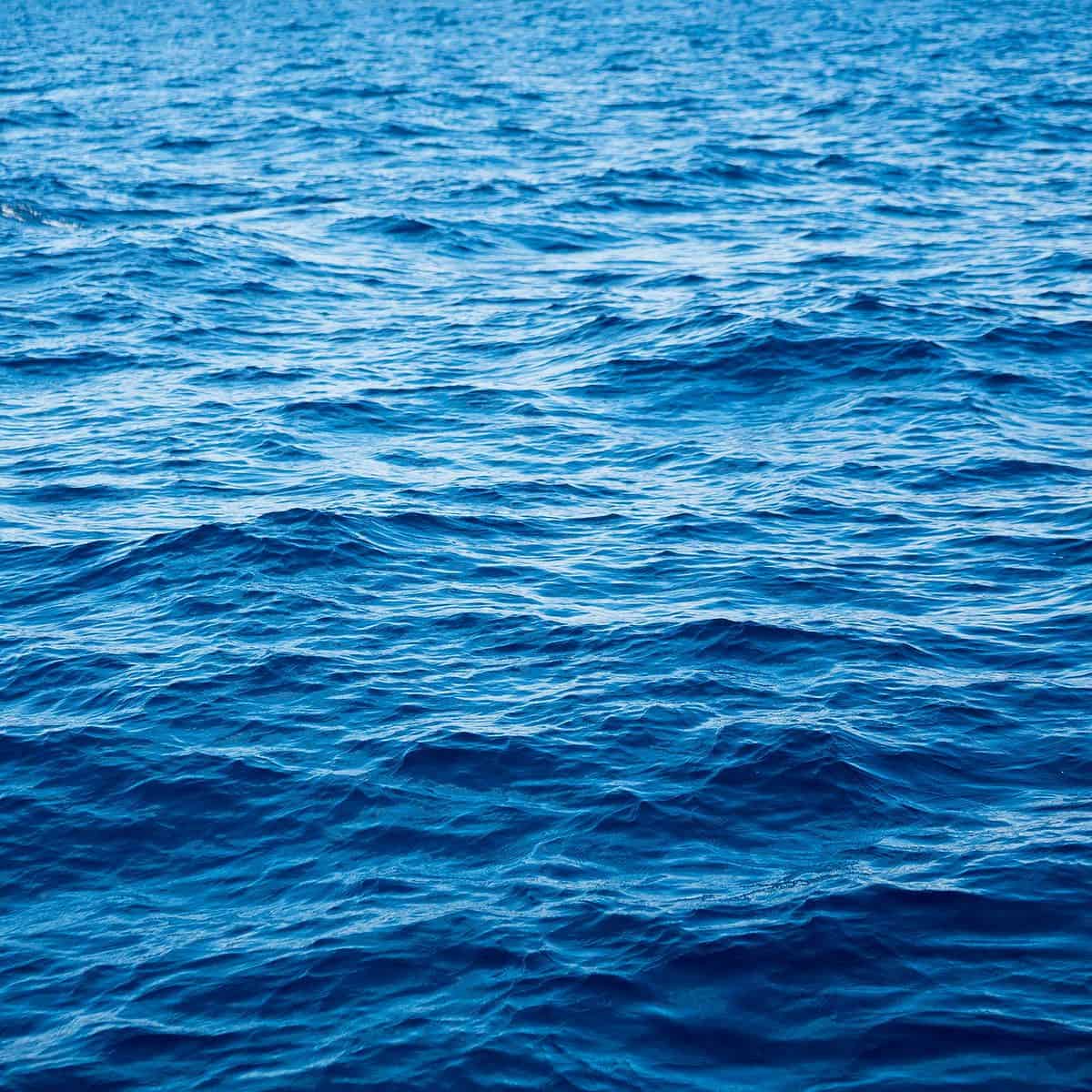 Blue sea water