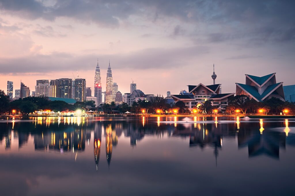 Kuala Lumpur at the sunrise