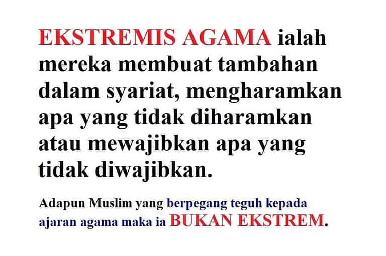 EKSTREM & MELAMPAU DALAM AGAMA