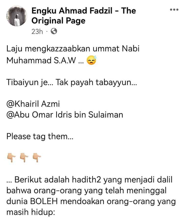 JAWAPAN KEPADA USTAZ ENGKU AHMAD FADZIL