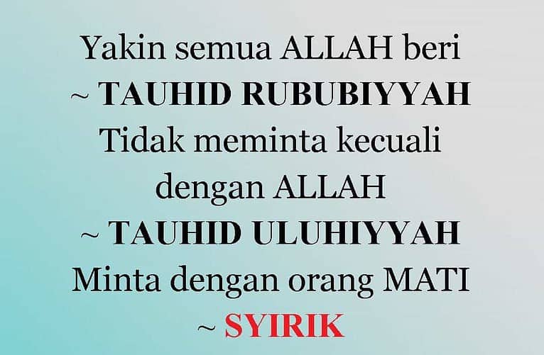 YANG PENTING YAKIN ALLAH BAGI?