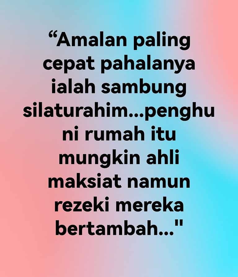 MENYAMBUNG SILATURAHIM: KELEBIHAN LUAR BIASA