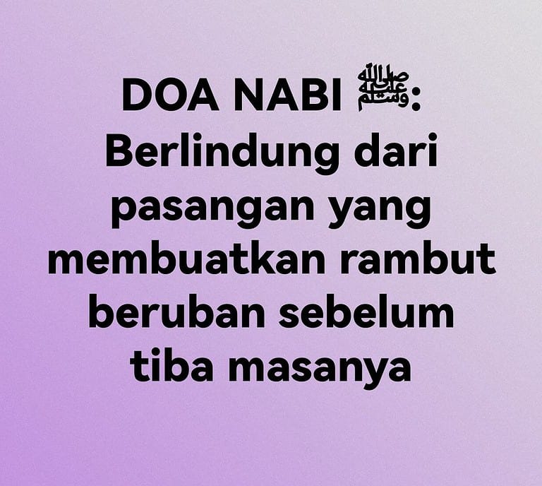 PASANGAN YANG BUATKAN RAMBUT BERUBAN SEBELUM MASANYA