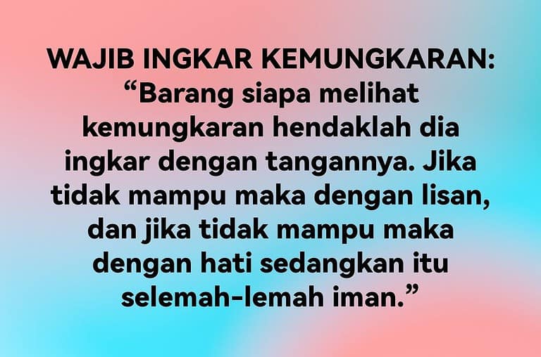 WAJIB INGKAR KEMUNGKARAN