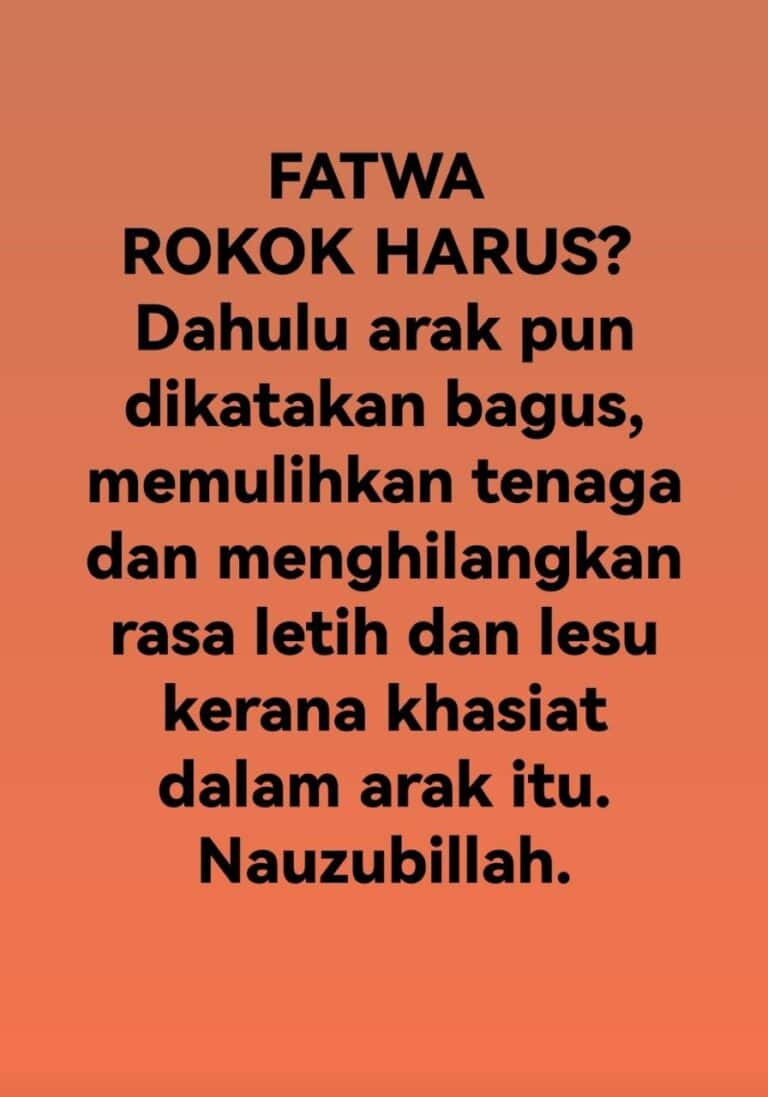 ROKOK HARUS?