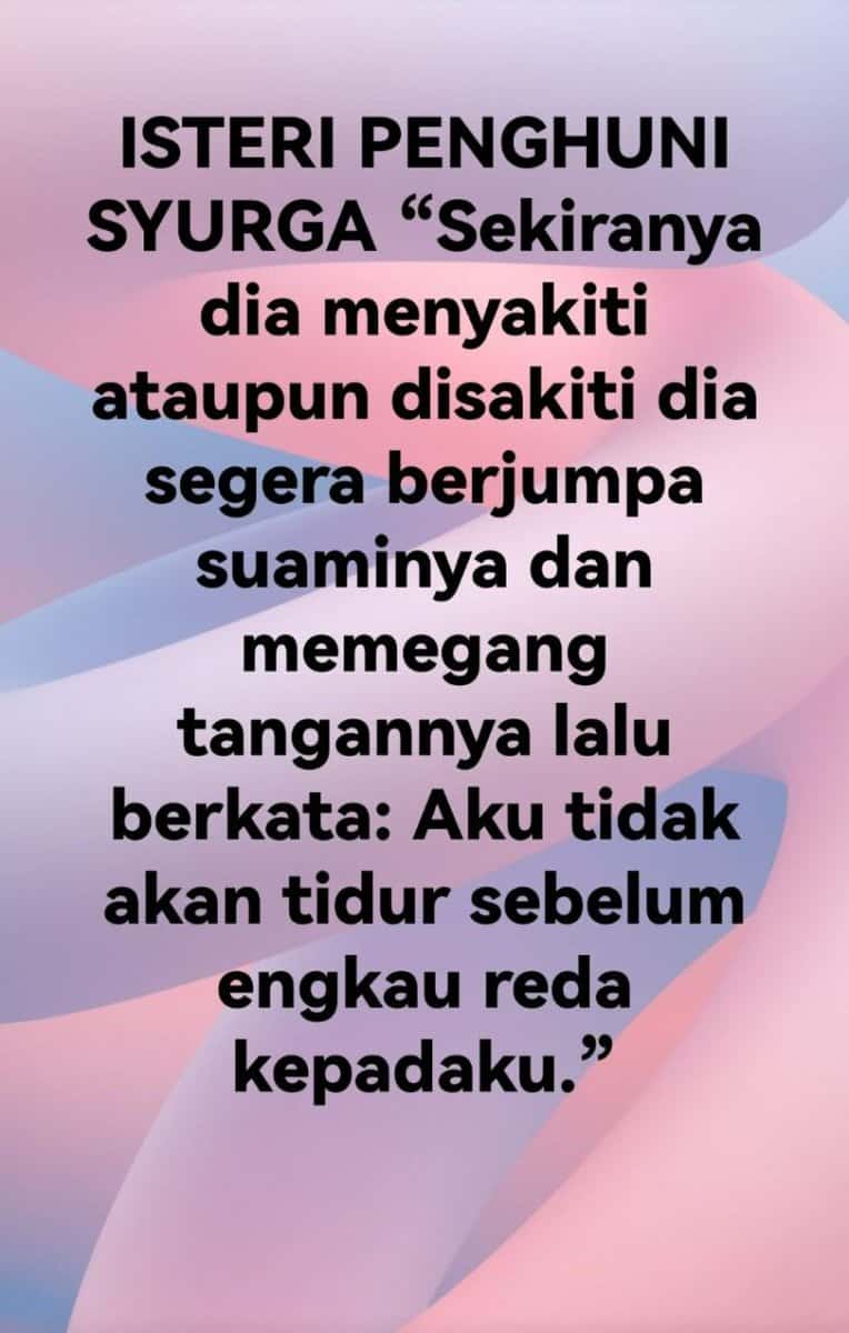 ISTERI PENGHUNI SYURGA