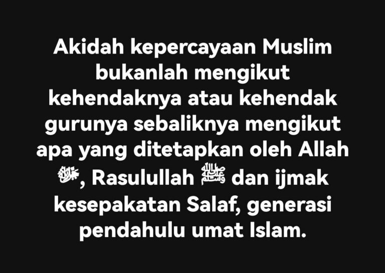 KEPERCAYAAN MUSLIM