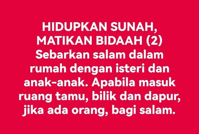 HIDUPKAN SUNAH MATIKAN BIDAAH (2)