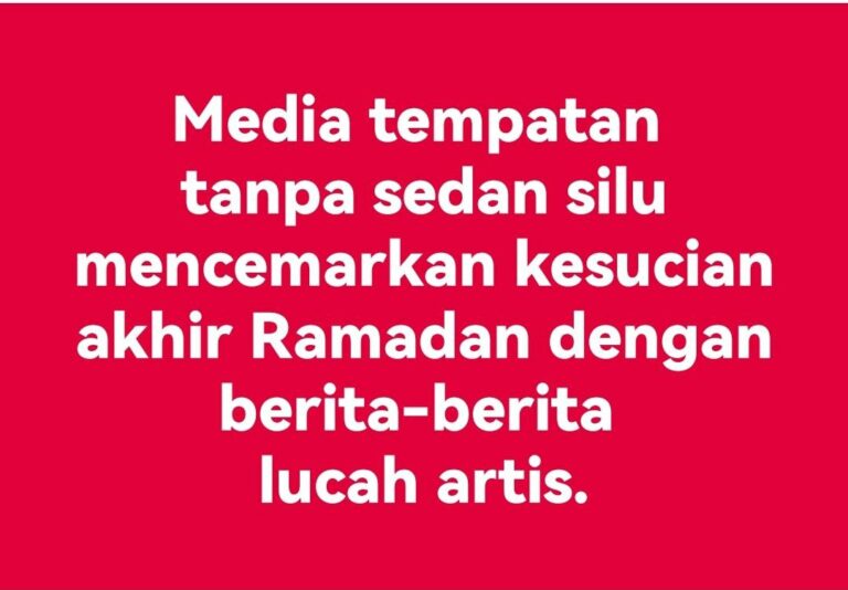 BERITA LUCAH ARTIS MENCEMARKAN KESUCIAN RAMADAN
