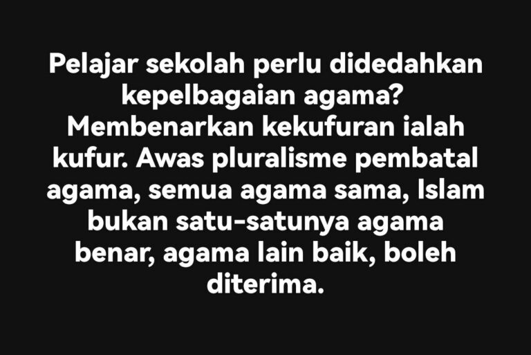 PELAJAR SEKOLAH PERLU DIDEDAHKAN DENGAN KEPELBAGAIAN AGAMA?