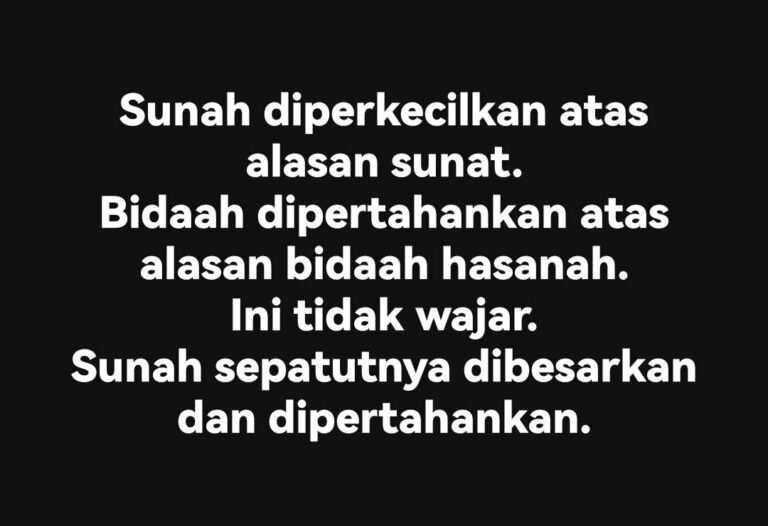 MENGAGUNGKAN SUNAH NABI ﷺ