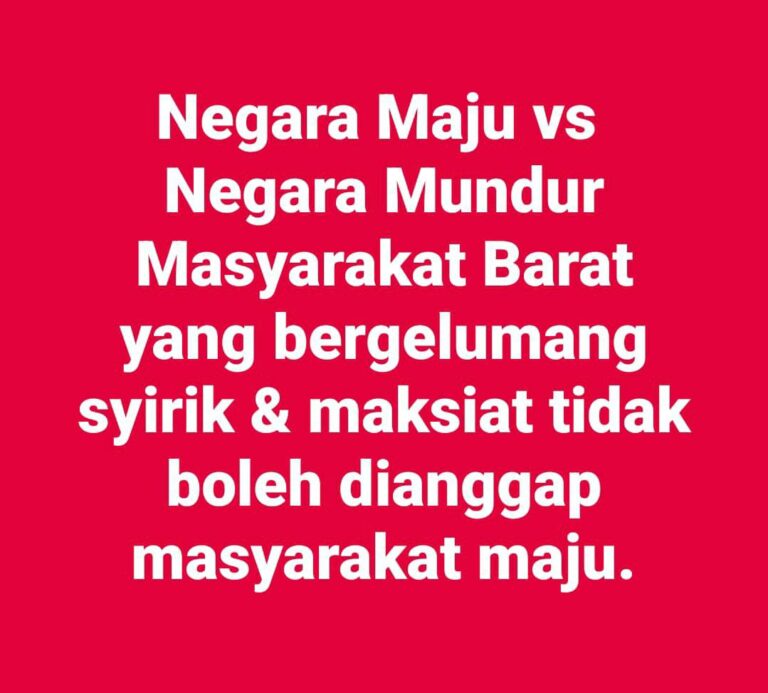 ERTI KEMAJUAN SEBENAR: NEGARA MAJU & NEGARA MUNDUR