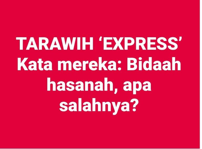 PENTING IKUT SUNAH NABI