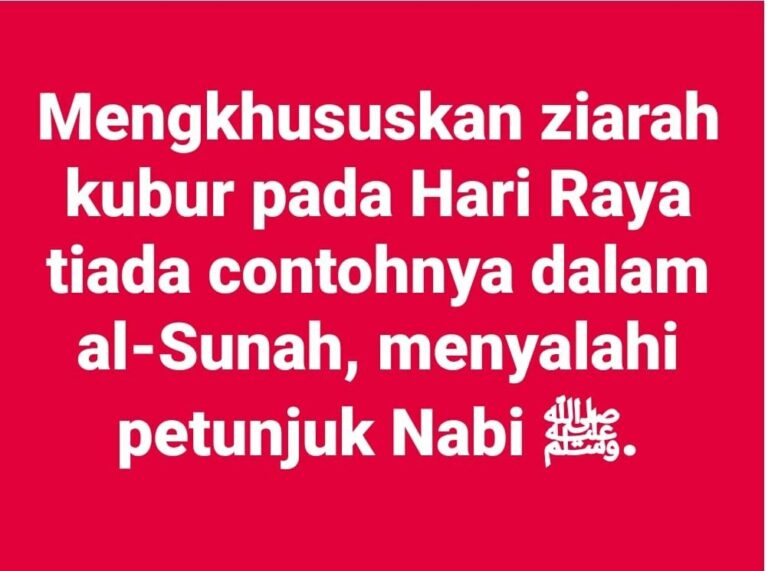 ZIARAH KUBUR PADA HARI RAYA